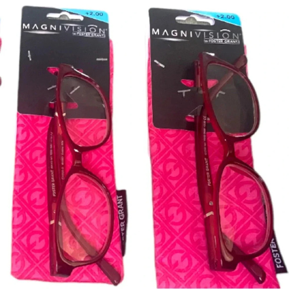 NWT Foster Grant Magnavision Women’s Reading Reader Glasses with Case  +2.00 - Picture 3 of 7